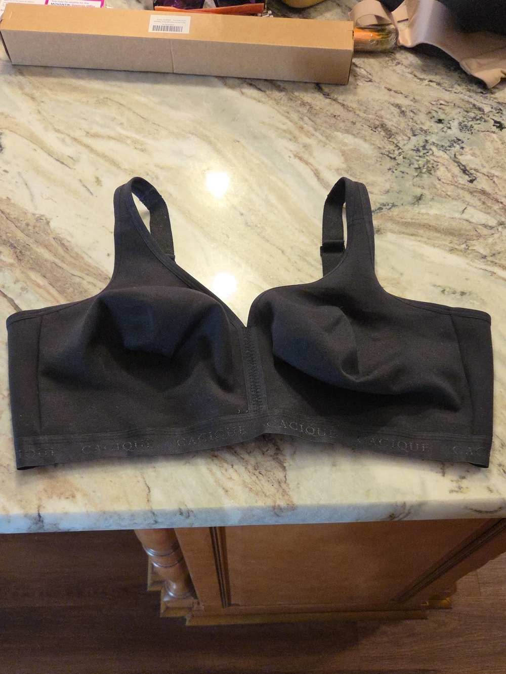 Cacique Black Wireless Comfort Bra